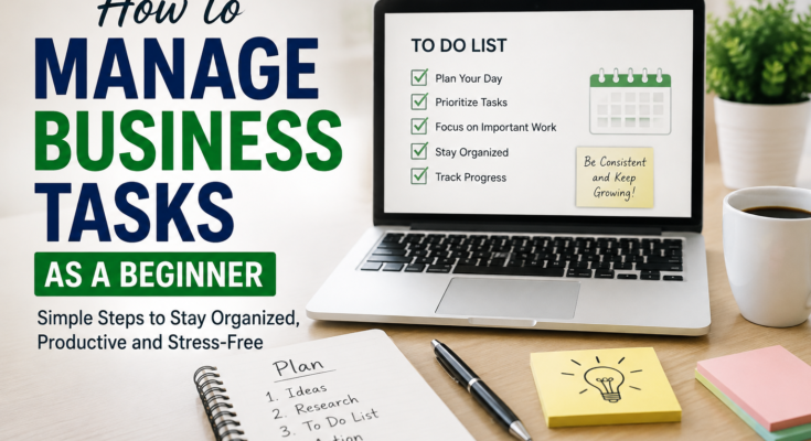 How to Manage Business Tasks as a Beginner