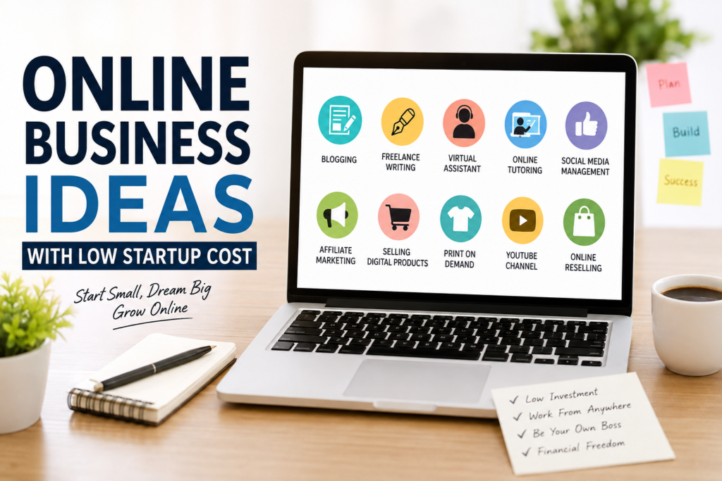 Online Business Ideas With Low Startup Cost