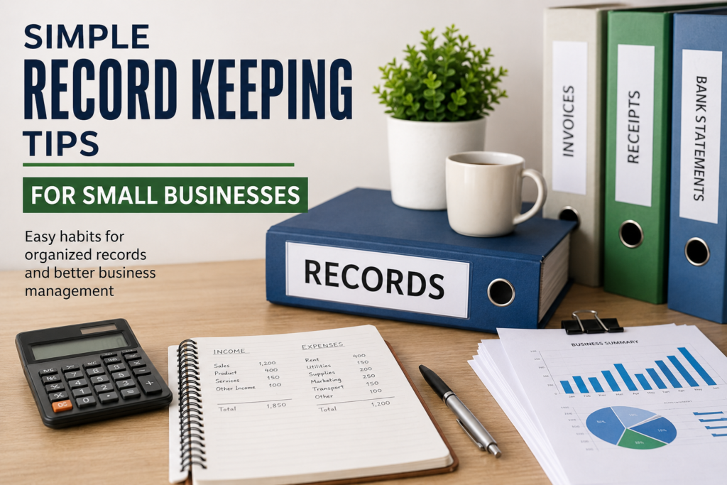 Simple Record Keeping Tips for Small Businesses