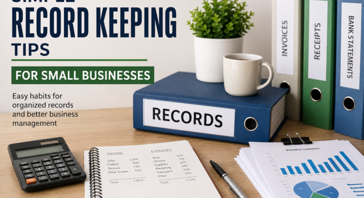Simple Record Keeping Tips for Small Businesses
